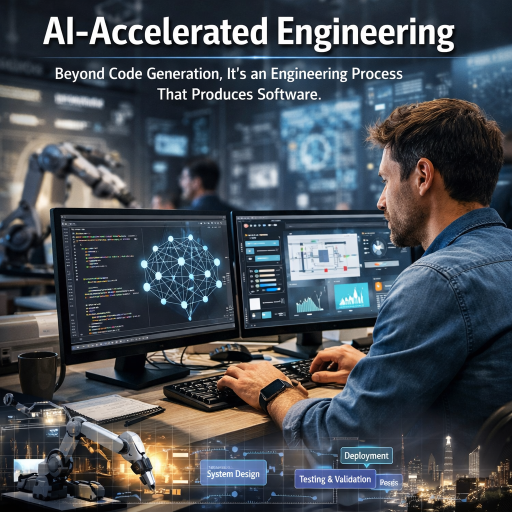 photographic AIAccelerated Engineering is beyond code generation its and engineering process the produces software-1