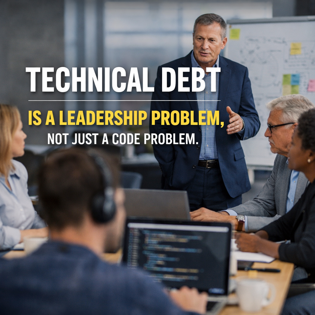 photographic Technical debt is a leadership problem not just a code problem