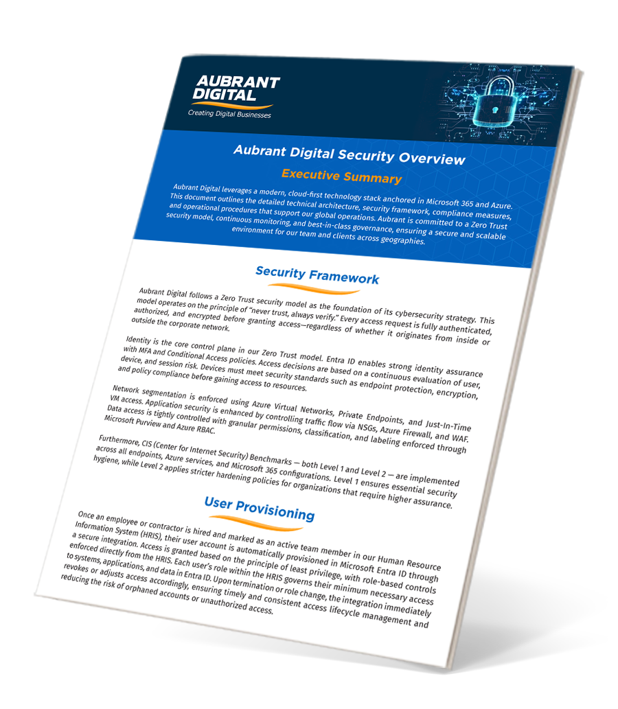 Aubrant Digital Security Overview