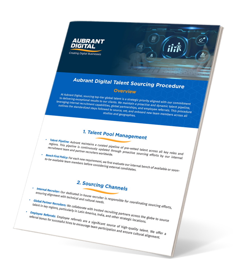 Aubrant Digital Talent Sourcing Procedure