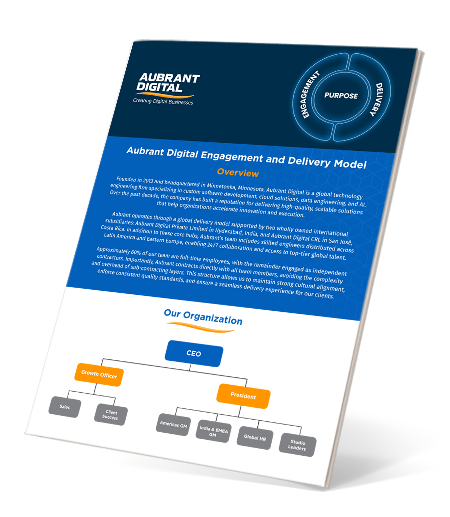 Aubrant Engagement Models overview